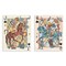 Stupell Industries Western Cowgirl Playing Cards 2pc Wall Plaque Art Set Design by Melissa Wang
